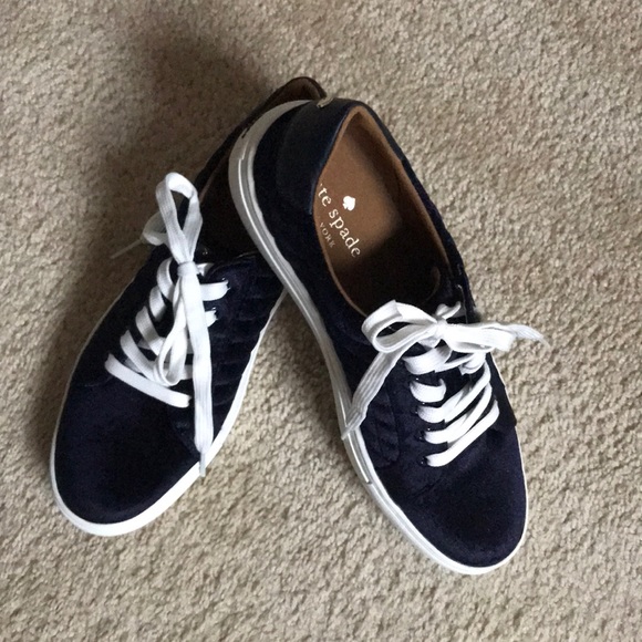kate spade Shoes - Kate Spade velvet quilted sneaks